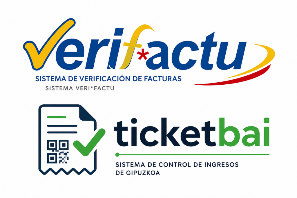 Cumplimiento fiscal – VeriFactu o TicketBAI (mensual)