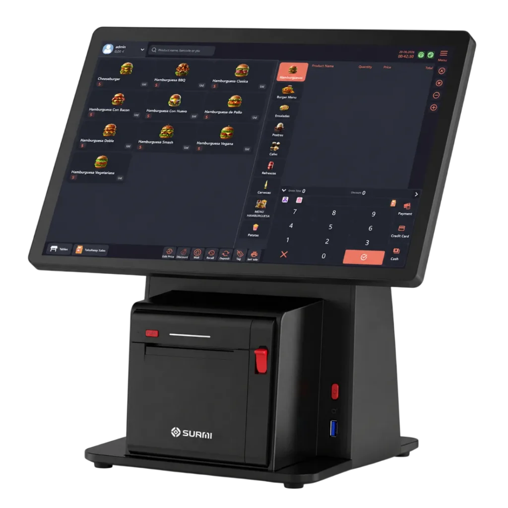 Pantalla de la caja RapidPay sobre Windows